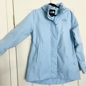 Northface City Breeze Rain Jacket Powder Blue